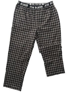 Joe Boxer PJ Lounge Pants Plaid 100% Cotton XXL